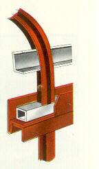 An illustration of a roof rail.